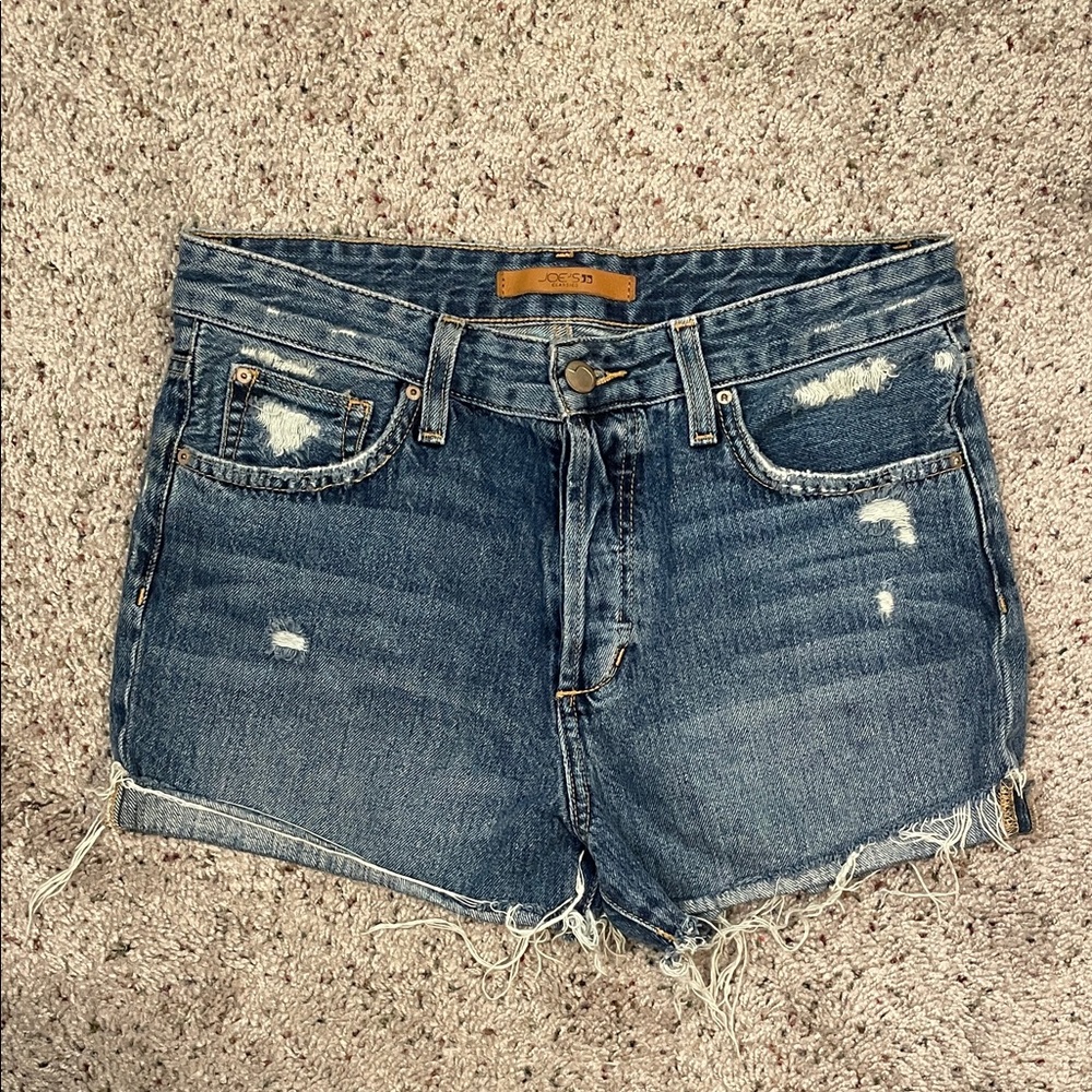 Joes JJ The Lover Mid Rise Baggy Jean Shorts Size 24
